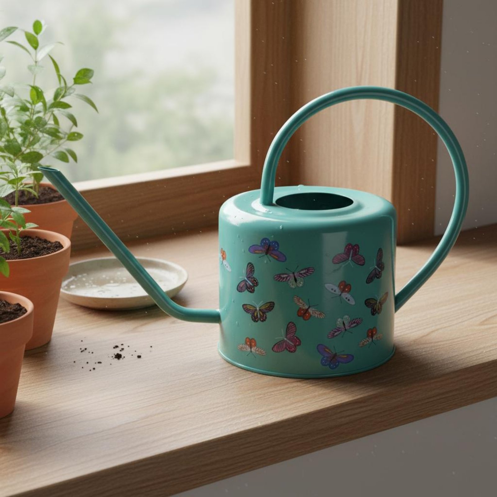 Stainless Steel Watering Can N - Gardening Tools Watering Can ulasan dan harga