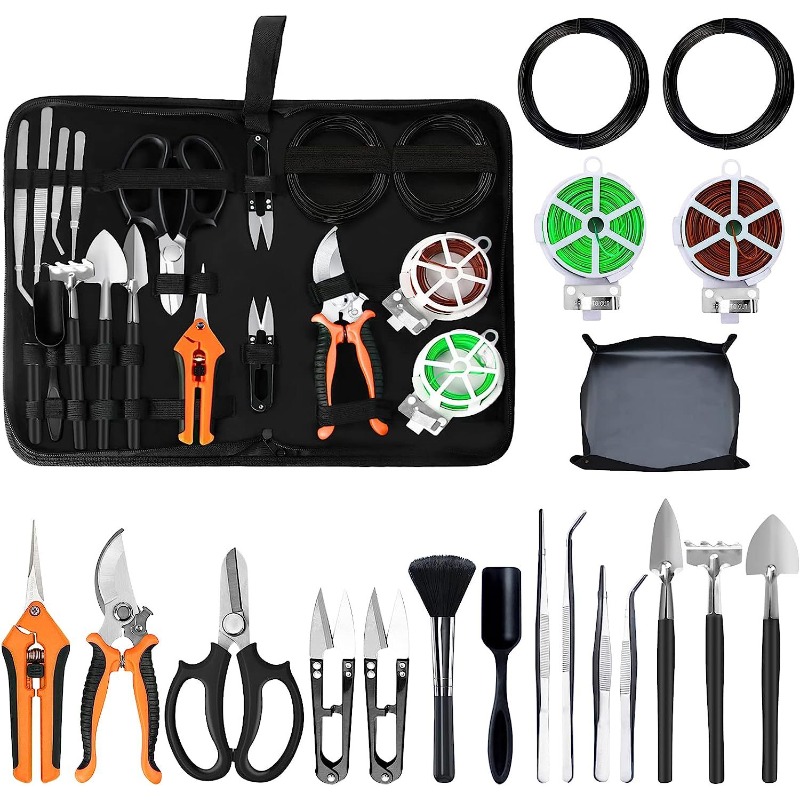 19pcs/set  Multifunctional Bon - Bonsai Tool Set ulasan dan harga