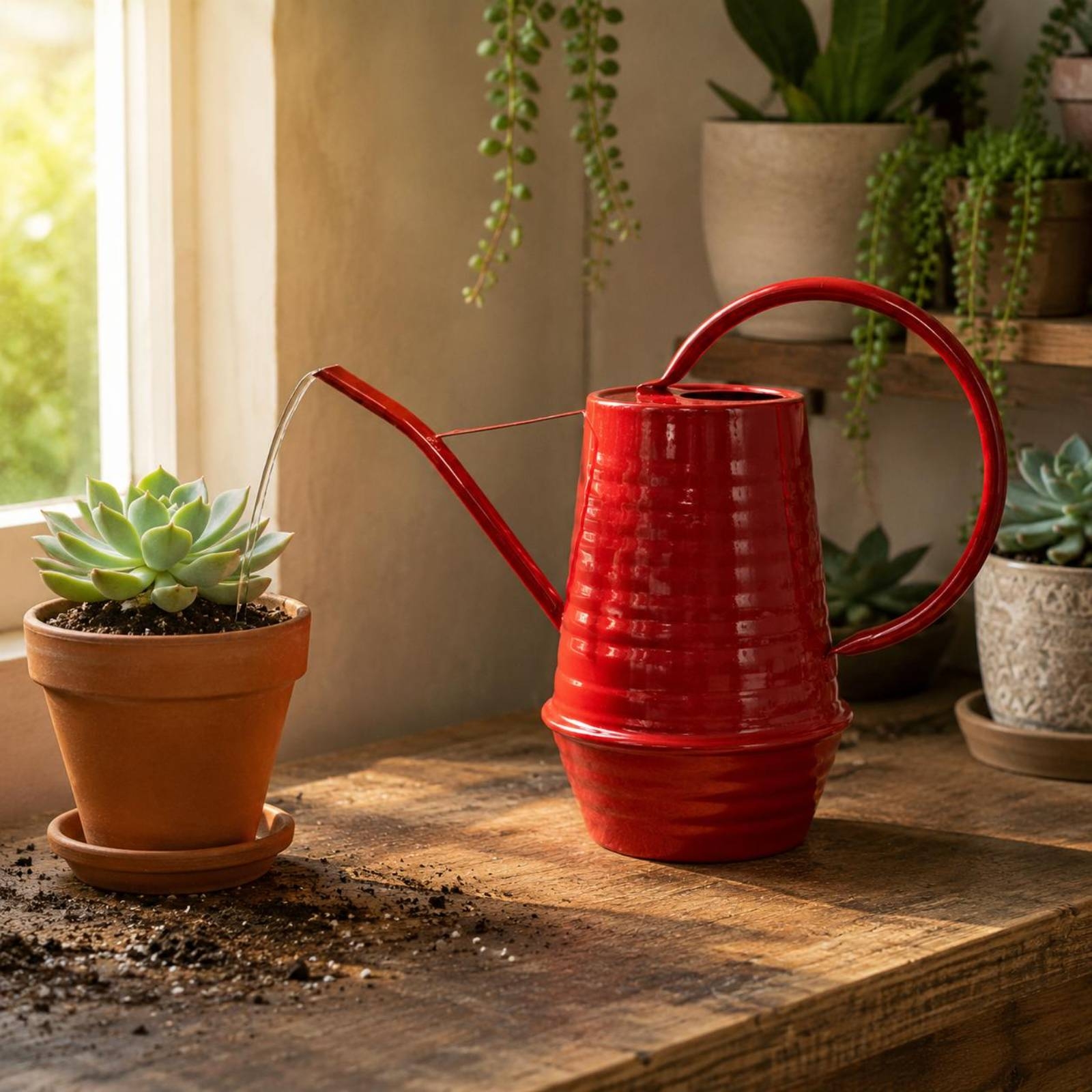 Long Spout Watering Can Rust-R - Gardening Tools Watering Can ulasan dan harga