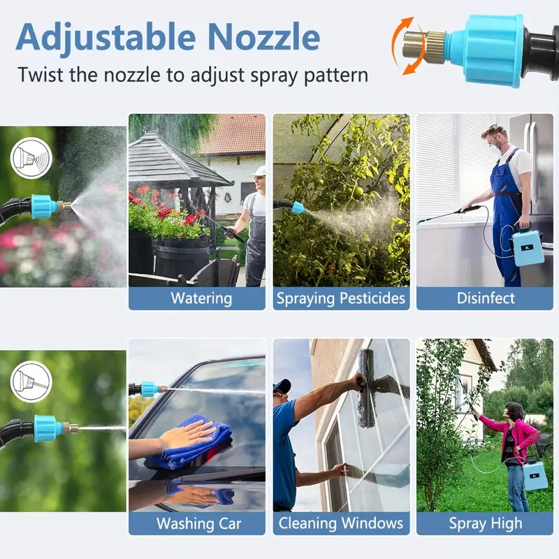 5L/8L USB Rechargeable Electri - Gardening Tools Watering Can ulasan dan harga