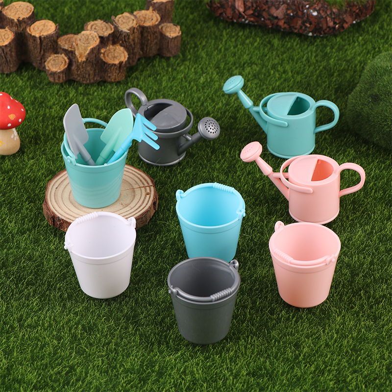 1:12 Dollhouse Miniature Water - Gardening Tools Watering Can ulasan dan harga