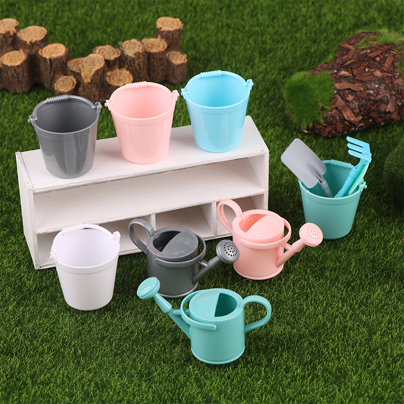 1:12 Dollhouse Miniature Water - Gardening Tools Watering Can ulasan dan harga