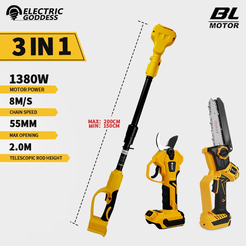 Brushless 6 Inch Electric Chai - Essential Gardening Tools ulasan dan harga