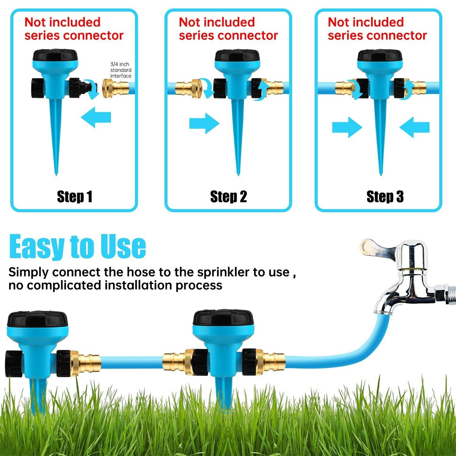 360 Degree Rotating Quick Conn - Gardening Yard Tools ulasan dan harga