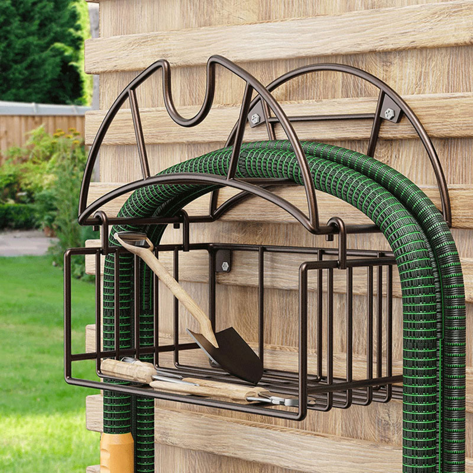 Wall Mount Garden Hose Holder  - Gardening Yard Tools ulasan dan harga